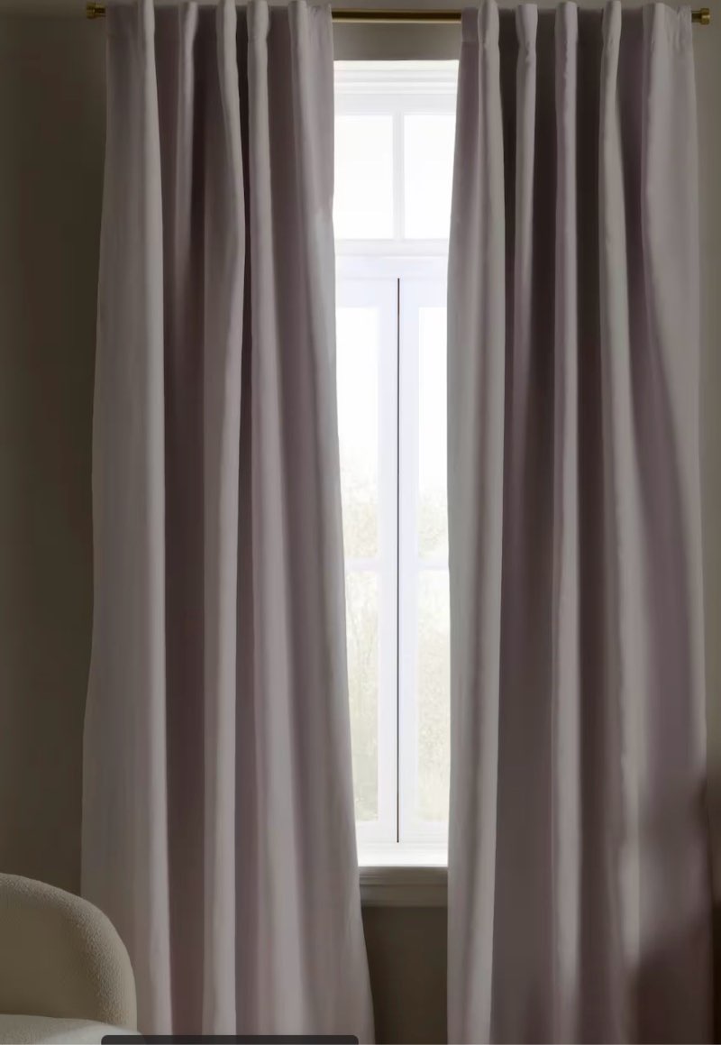  Quince European Linen Blackout Curtain 48 in x 84 in 122 cm X 213 cm 1 pcs 