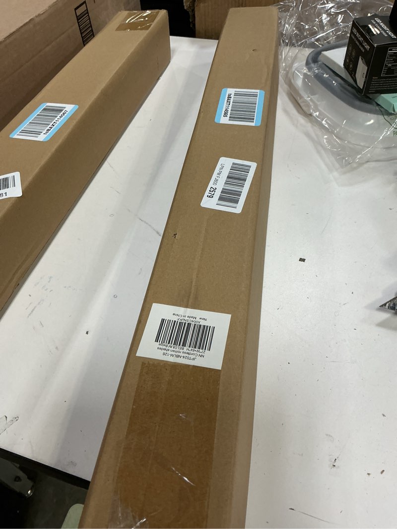 Condition photo showing New/Like New for LazBlinds No Tools No Drill Cordless Roman Shades for Windows, Blackout Thermal Insulated UV Blocking Window Blinds, Room Darkening Fabric Blinds for Indoor Windows, 27'' W x 64'' H, Beige Blackout - Beige 27" W x 64" H