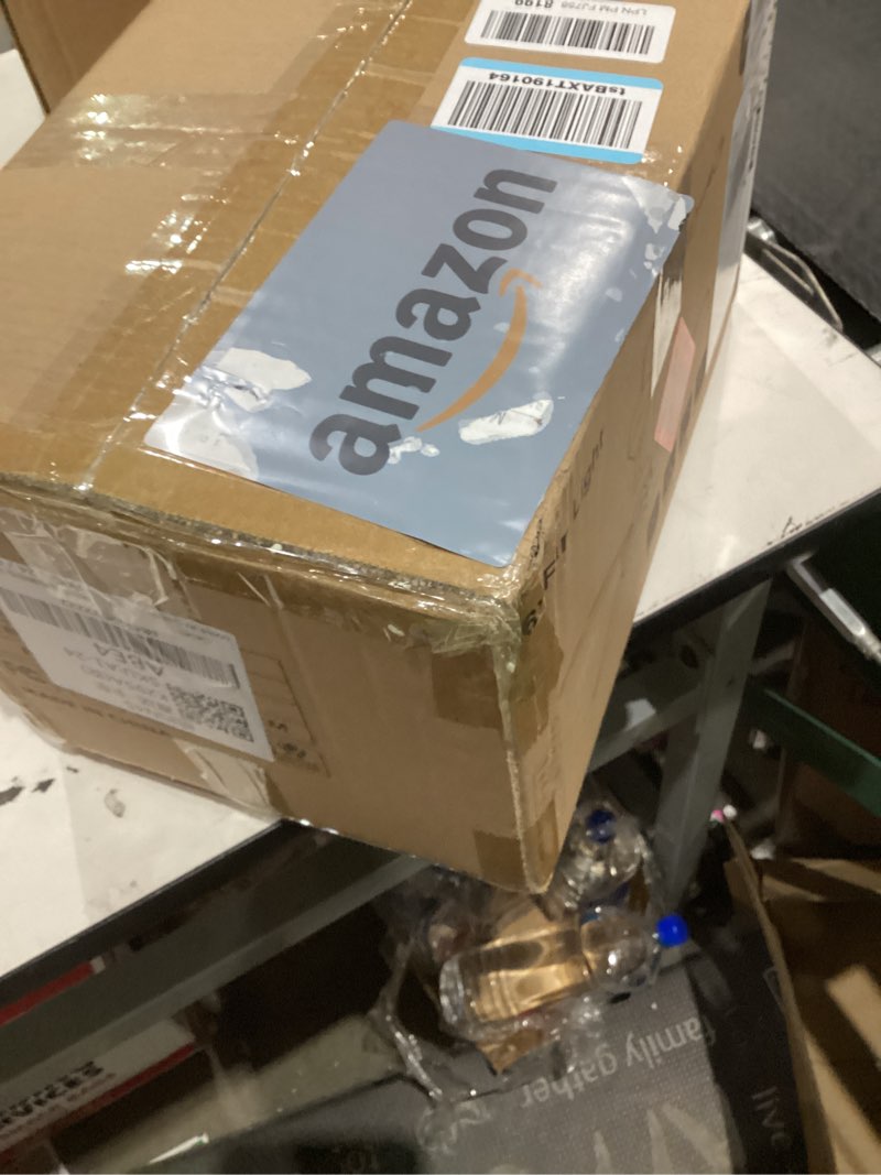 Condition photo showing As Is for Lbsored Ceiling Fans with Lights,36" LED Fan Light Hanging with Hook,Plug in Ceiling Fan Light,Hook Type Ceiling Fan,Remote Control,50W,3000-6500k,Portable Fan for Gazebo,Balcony,Patios,Camping Bed. Black 36 inch