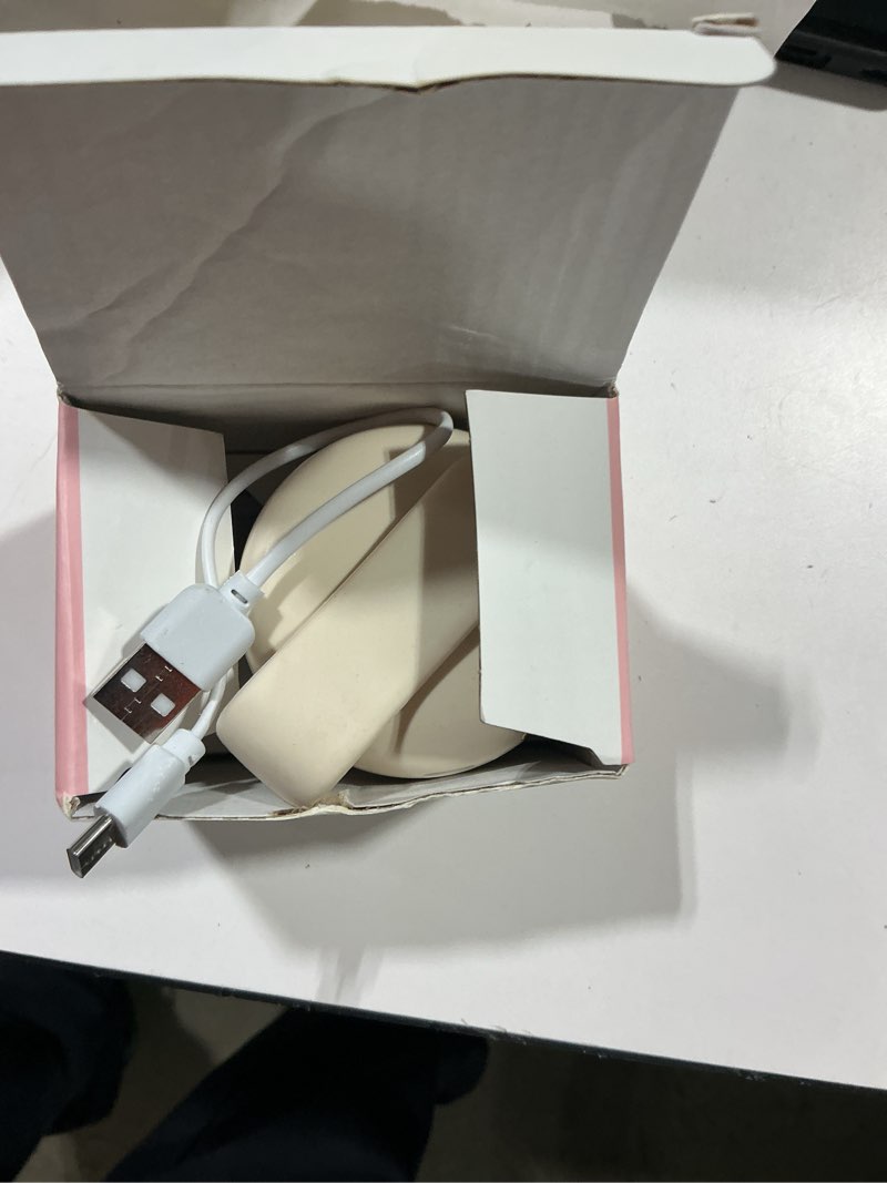 Condition photo showing Good Condition for portable clip-on fan, mini usb rechargeable 360° rotatable fan, personal fan 3-speed silent mini bladeless fans (white) 1 pack (white)
