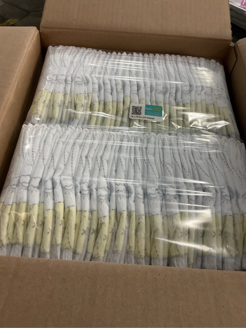 Condition photo showing New/Like New for pampers swaddlers diapers, size 1 (8-14 lbs), 198 count, absorbent, keeps baby dry and comfortable, skin safe disposable baby diaper (packaging may vary) size 1 198