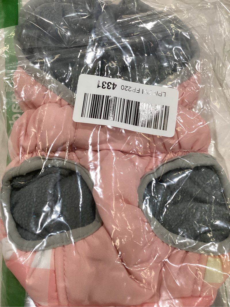 Condition photo showing Good Condition for FUAMEY Dog Coat for Small Dogs,Waterproof Dog Winter Jacket with Harness Built in Puppy Cold Weather Coats Reflective Pet Vest with Zipper Warm Fleece Dogs Snowsuit Windproof Pink Plaid XS XS(chest:14in) Pink Plaid