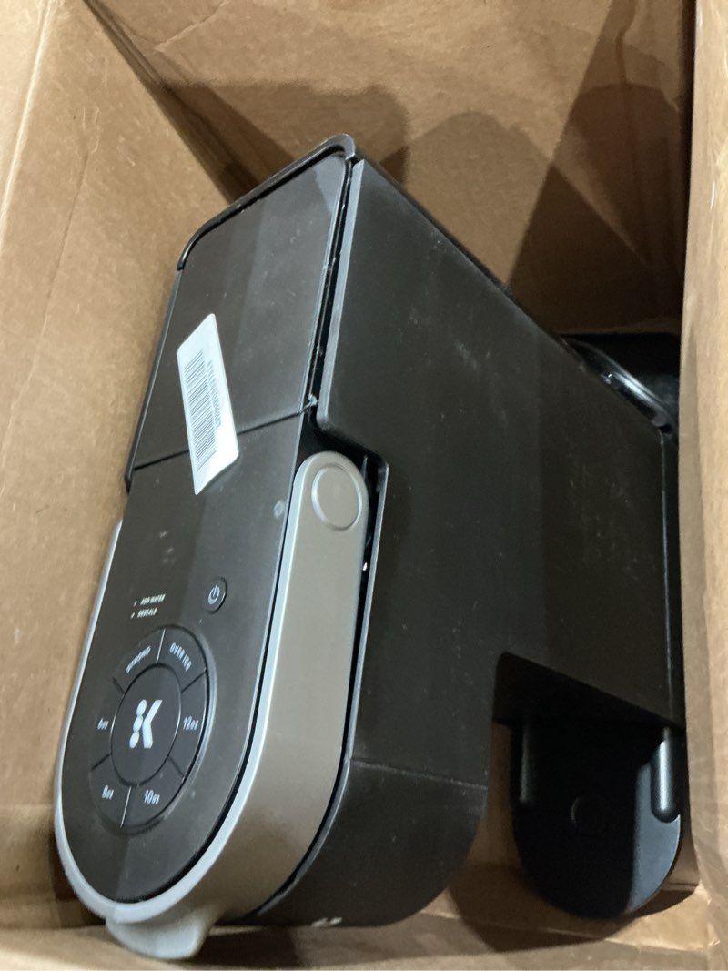 Condition photo showing As Is for keurig k-supreme single serve k-cup pod coffee maker, multistream technology, 4 brew sizes, 66oz dual-position removable reservoir, black black coffee maker
