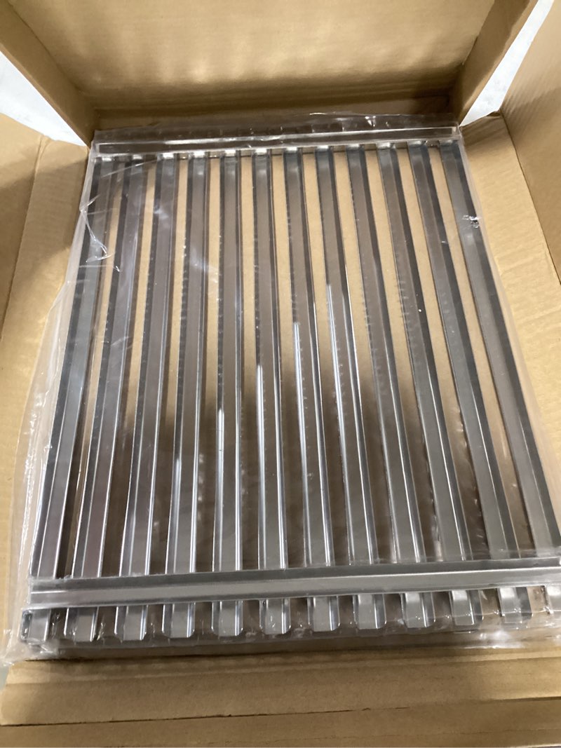Condition photo showing New/Like New for hongso 65905 scg521 304 stainless steel grill grates for weber genesis silver a, spirit e & s 200 210 series, spirit 500 grill (with side control) replacement parts for 7521 7522 65904, 15" x 11.25 15" x 22.5" for genesis silver a, spirit 200(side control) heavy duty sus304