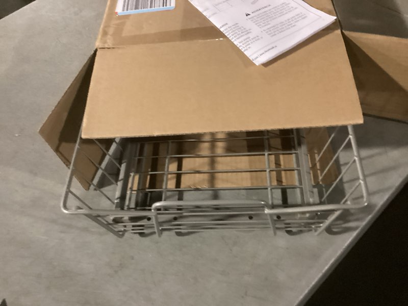 Condition photo showing Good Condition for closetmaid 11 in. pull out cabinet organizer, heavy duty, slide out pantry shelves drawers for kitchen, bathroom, white 11-inch one tier white