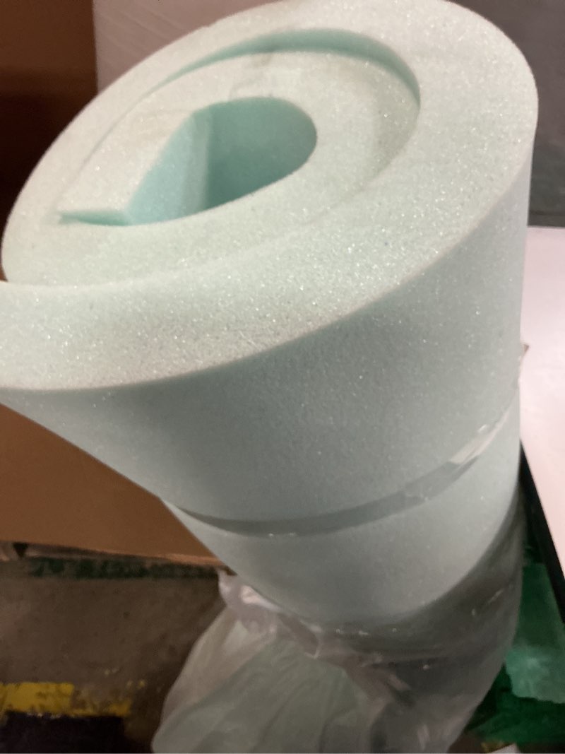 Condition photo showing As Is for LINENSPA Memory Foam Mattress Topper - 3 Inch Gel Infused Memory Foam - Plush Feel - Cooling and Pressure Relieving - CertiPUR Certified - Dorm Room Essentials - Queen Size