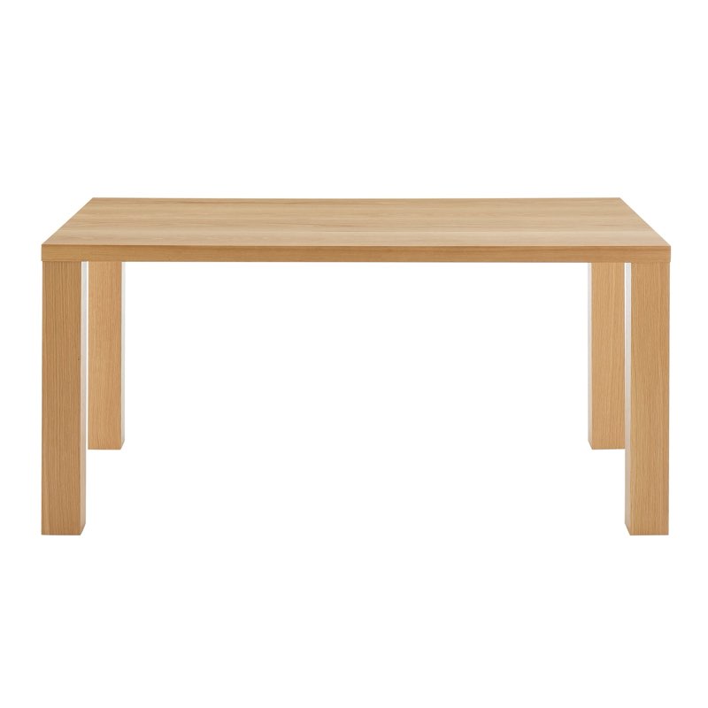 !! INCOMPLETE SET BOX 2 of 2 ONLY !! Abby 63\" Rectangle Dining Table - Elegant Design, Sturdy Construction, Seats 6, Versatile for Any Space - Oak