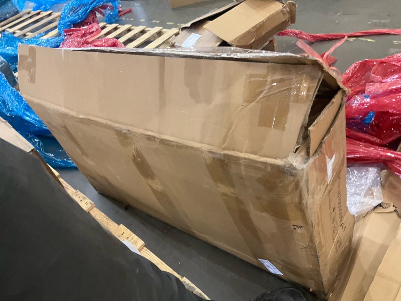 Condition photo showing As Is for feonase dining chairs set of 6, modern kitchen chairs with ergonomic backrest, mdf board and metal legs, dinner chairs for dining room, kitchen and living room, easy assembly, black