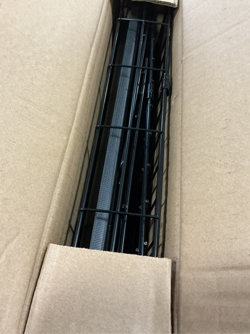Condition photo showing Good Condition for BestPet | Dog Crate | 18" | Black | Foldable Metal Kennel with Single Doors, Secure Slide-Bolt Latches, Leakproof Tray | Portable Dog Cage for Small Breeds | for Travel, Indoor & Outdoor Use Black 18"
