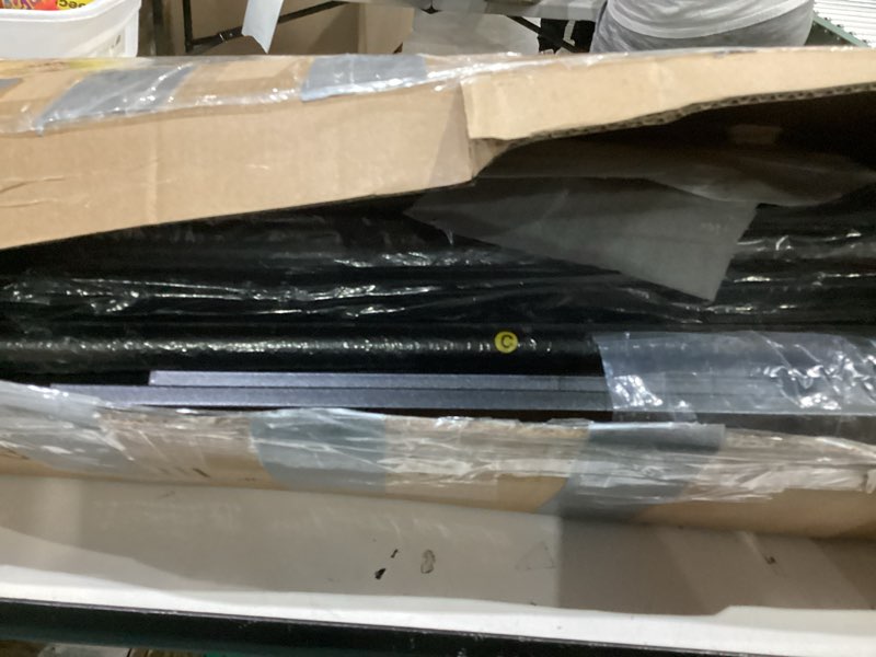 Condition photo showing As Is for Full Size Bed Frame with Headboard and Footboard, 14 Inch Metal Platform Full Bed Frame with Steel Slat Support, No Box Spring Needed, Noise Free, Easy Assembly, Black