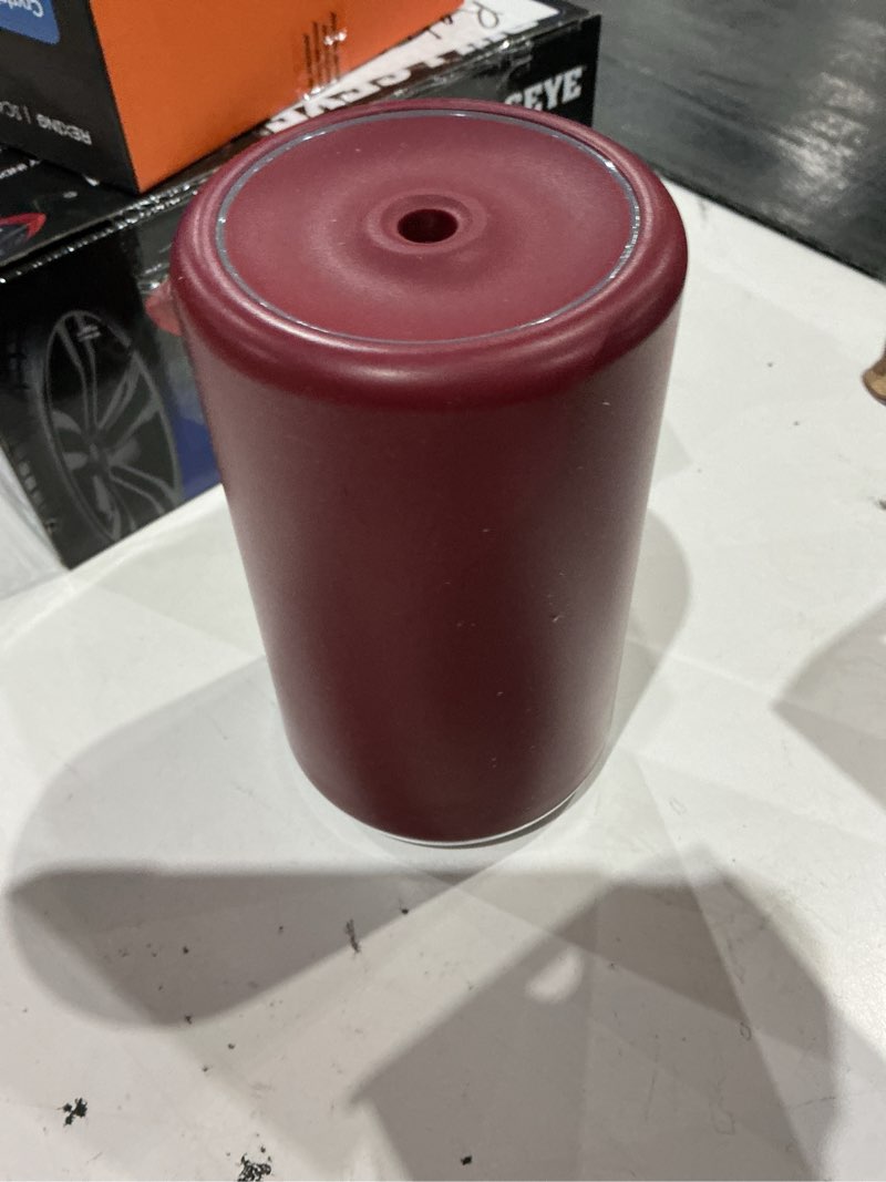 Condition photo showing As Is for mainstays portable rechargeable evaporative humidifier  cordless  desktop  travel  red