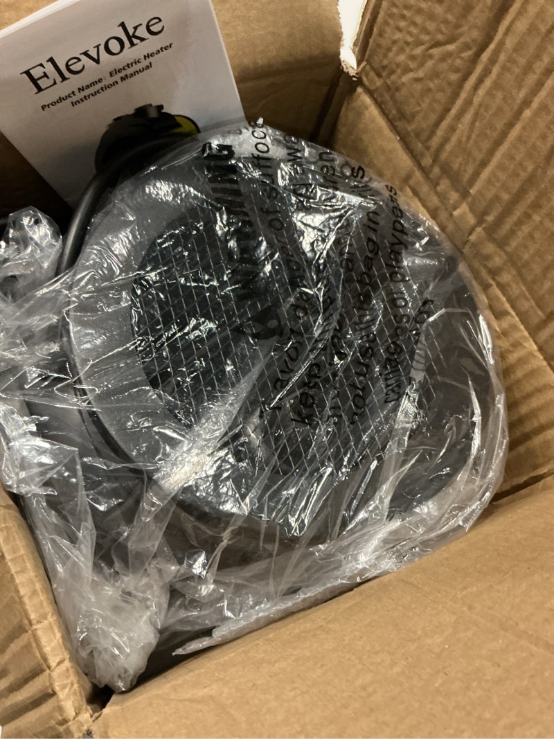 Condition photo showing Good Condition for Elevoke Space Heaters for Indoor Use, 1500W PTC Electric Heater with 90°Adjustable Angle, Fast Safety Heat, Small Portable Heater for Office Home(Silver)