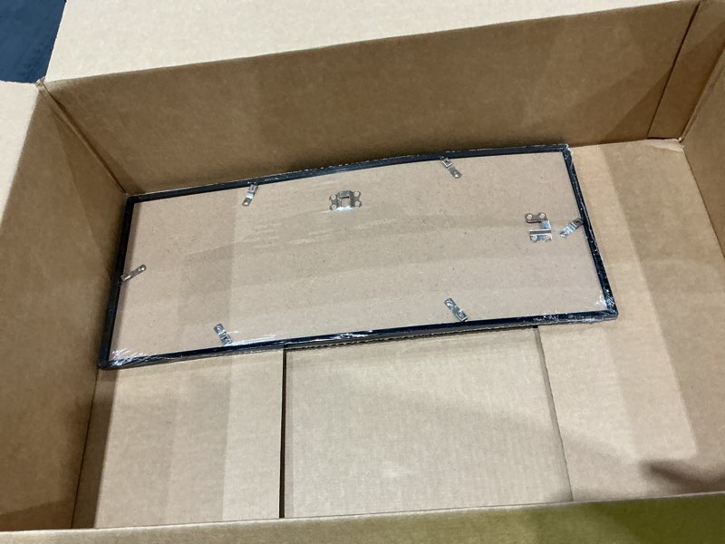 Condition photo showing Good Condition for lavie home 8x20 picture frame for wall display, 8x20 black picture frame with hd plexiglas, 8 x 20 frame 1 pack, display frame for vertical or horizontal, classic collection