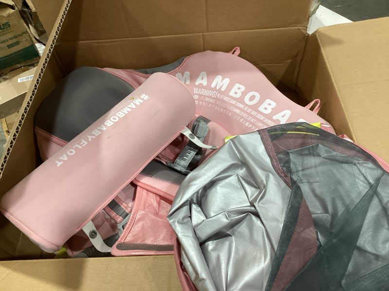 Condition photo showing Good Condition for mambobaby float add tail baby swim float with canopy, non-inflatable solid baby float, upgrade soft waterproof skin-friendly leather material infant swim float (deluxe edition pink)