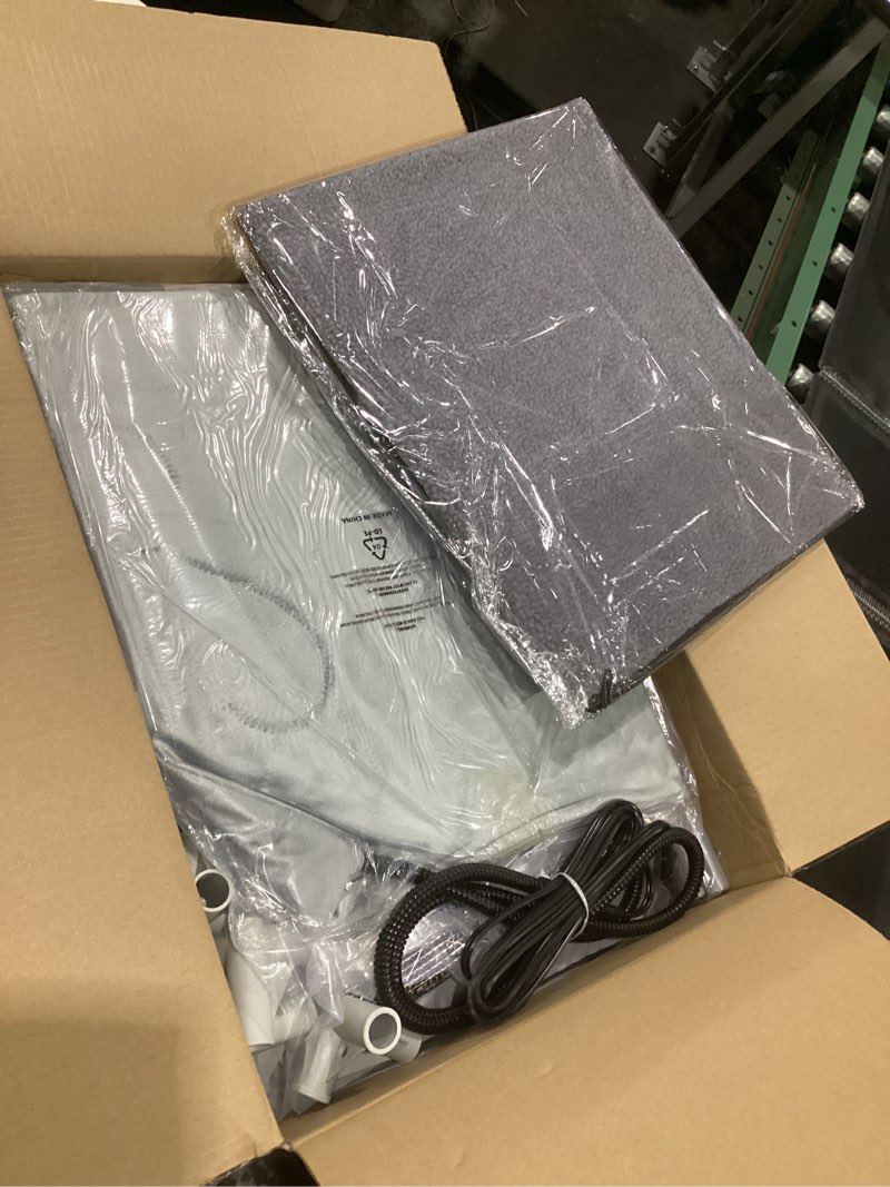 Condition photo showing New/Like New for toozey outdoor cat house, waterproof cat shelter extra with heating pad for stray/barn cats, elevated feral cats house with inside insulated aluminum sunburn protection 18"d x 16"w x 23.1"h grey