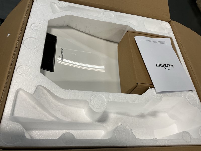 Condition photo showing Good Condition for Bidet Toilet Seat with Remote Control, Electronic Heated Bidet Seat with Adjustable Warm Water and Pressure, Warm Air Drying, Display Screen, Night Light, Slow Closed Toilet Lid, Round