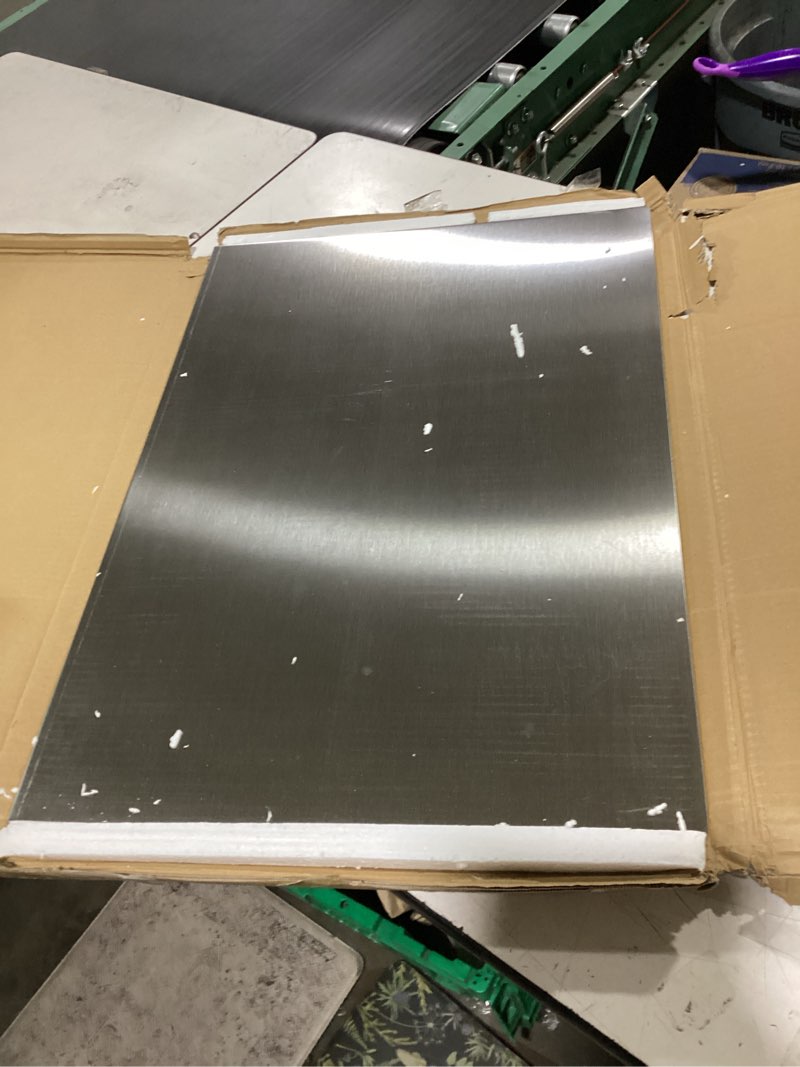 Condition photo showing New/Like New for stainless steel cutting board for kitchen, extra large cutting board non toxic, metal cutting boards for kitchen,chopping board for meat, veggies, fruits and kneading ?70 x 50cm/27.6 x 19.7 inch?