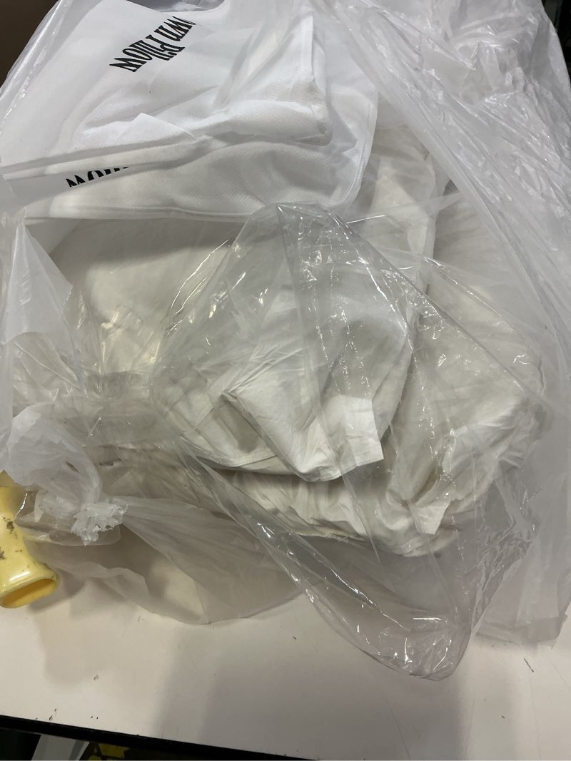 Condition photo showing Good Condition for hungarian luxurios goose down pillows king size 1050 fill power, 80% goose down 20% goose feather bed pillows with 100% cotton shell 600 thread count fluffy soft cozy (20"x36", pack of 2)