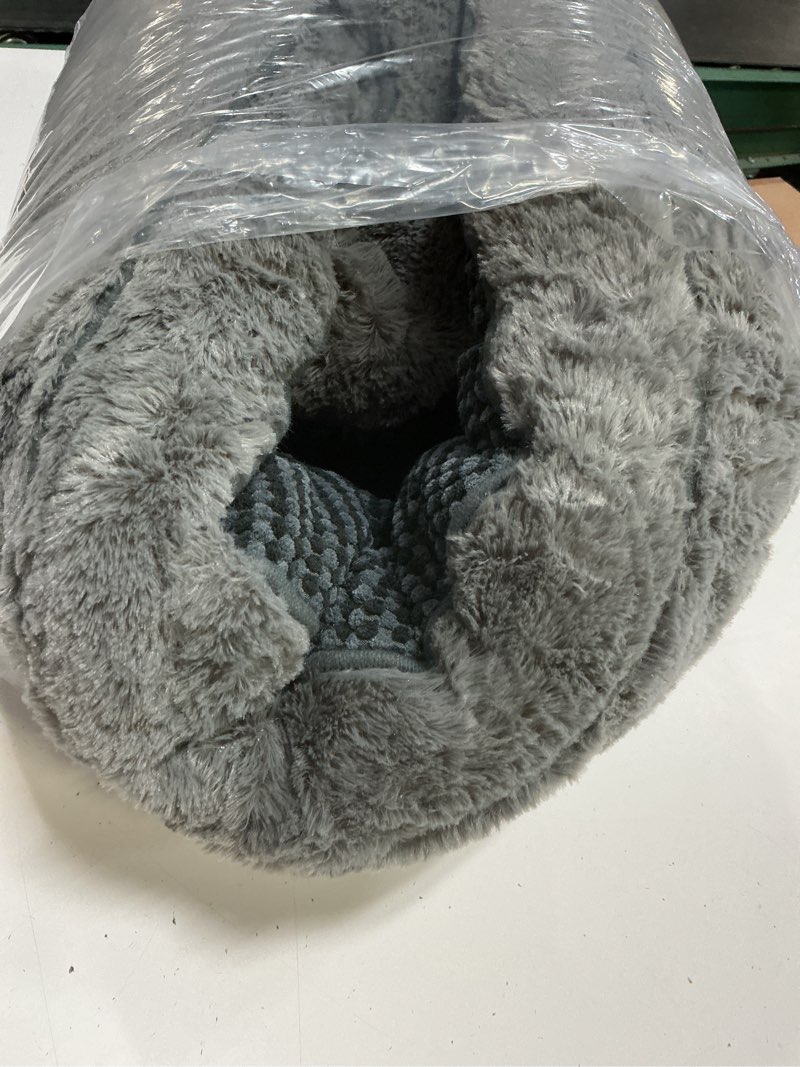 Condition photo showing As Is for invenho large dog beds large sized dog washable, orthopedic warming soft sleeping puppy bed durable pet bed with anti-slip bottom l(35"x25"x10") l (35"x25"x9") dark grey