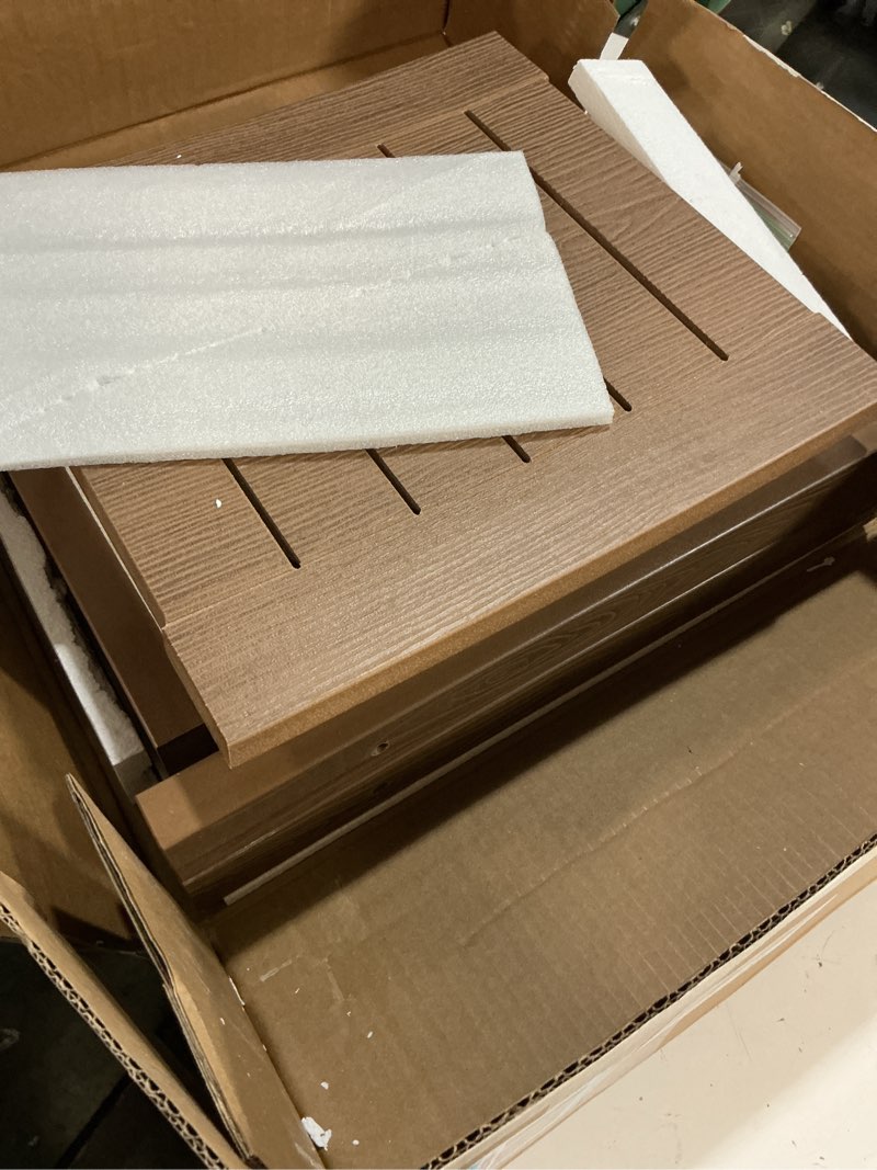 Condition photo showing Good Condition for heavy duty shower stools, shower benches for inside shower to sit on,poly lumber plastic shower bench waterproof, sturdy wide shower stools for 500 lb (brown)…