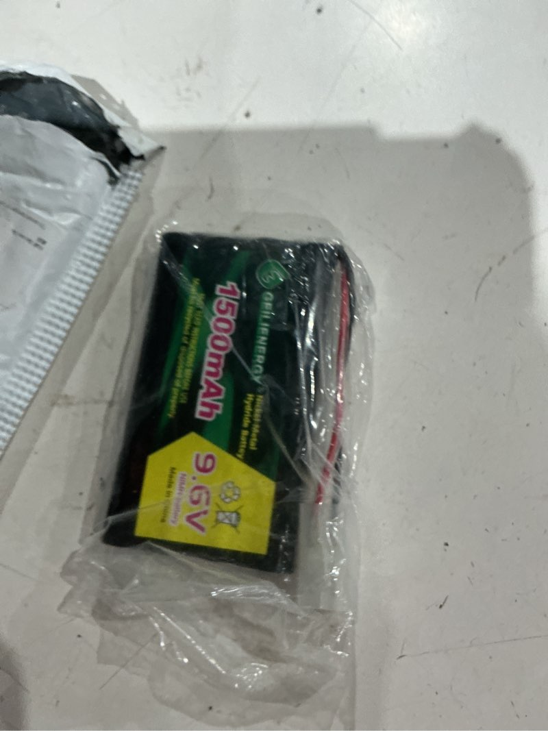 Condition photo showing As Is for 9.6v nimh battery with standard tamiya connector for rc car, robots and otc genisys 239180 & evo scan scanner(1 pack) 1 pack 9.6v battery