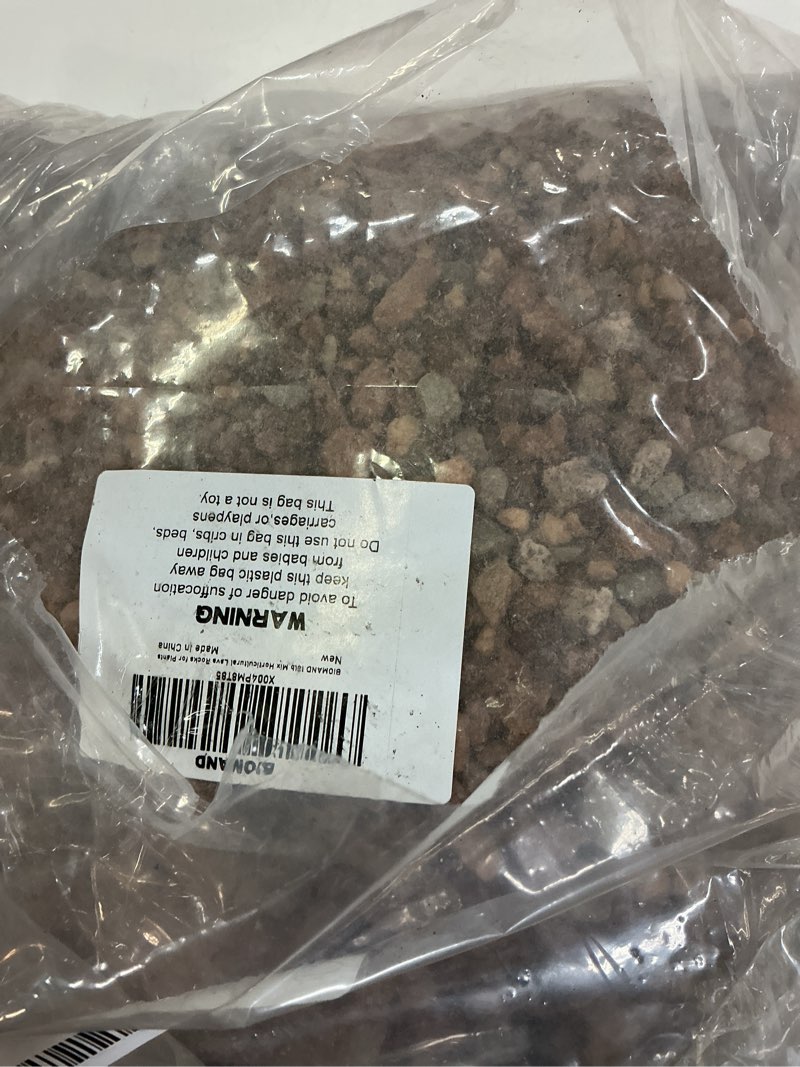Condition photo showing Good Condition for biomand 18lb lava rocks for plants-3/8 volcanic rock for succulent potting mix, cactus, orchids & bonsai-porous horticultural grit for drainage, aeration & ph balance - decorative top dressing 18.0 pounds