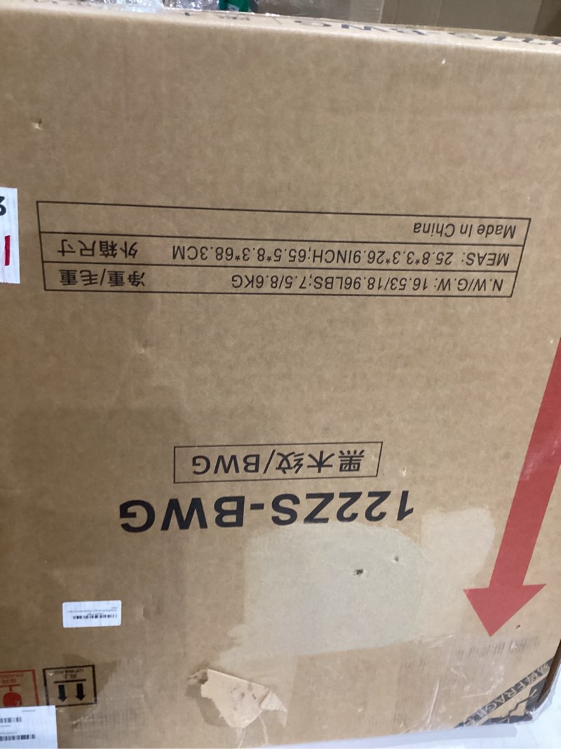 Condition photo showing New/Like New for 4ft Folding Table, Portable Fold-in-Half Adjustable Height Utility Table for Indoor/Outdoor Use, Durable HDPE & Steel, Stable & Lightweight, Multi-Purpose, Black Woodgrain