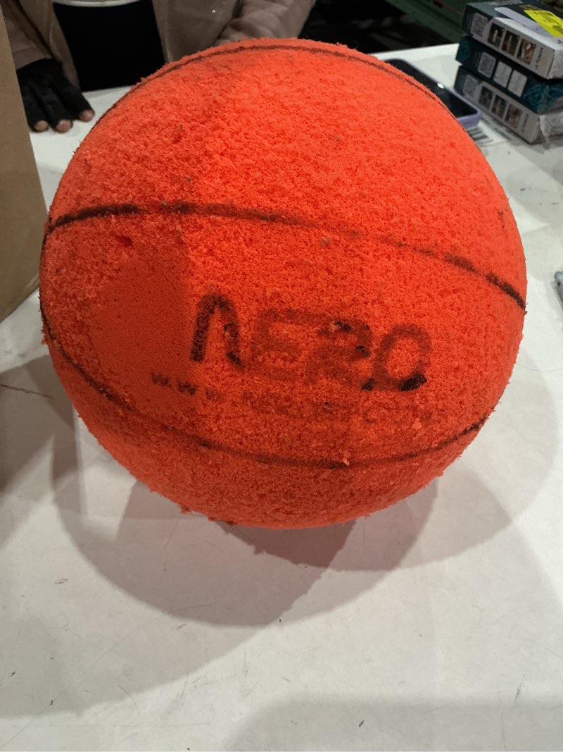 Condition photo showing As Is for nero sport ninja silent basketball- soft foam indoor hoop play | soundless ball for quiet dribbling and indoor training size 3 ball