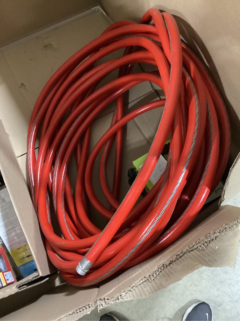 Condition photo showing Good Condition for neverkink xp teknor apex 3/4-in x 100-ft contractor-duty kink free vinyl red coiled hose