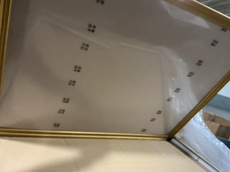 Condition photo showing As Is for GULETHUN 30x40 Frame, Transitional Modern Design Picture Frames, 30 by 40 Rustic Poster Frame for Home Decor, Gold Vintage Photo Frames Gold 30x40in