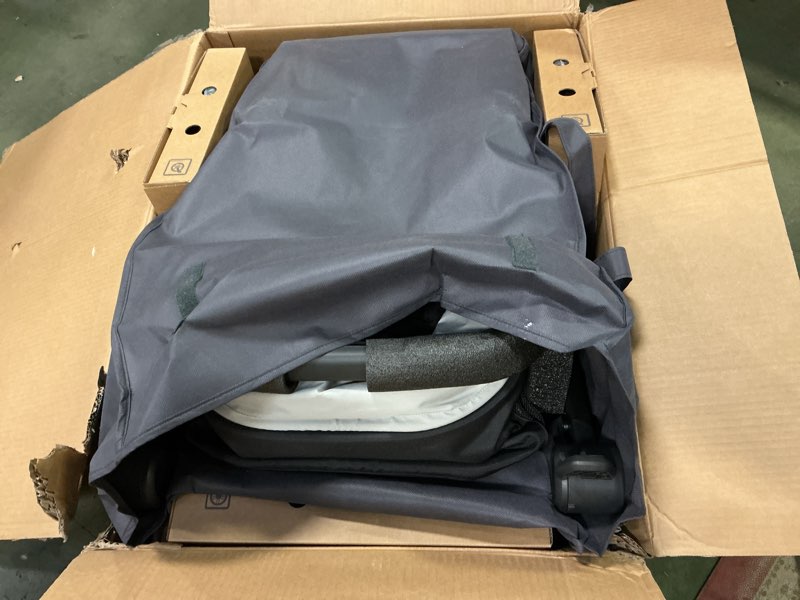 Condition photo showing Good Condition for UPPAbaby Vista V3 Stroller - Full-Size Single-to-Double Stroller System - Toddler Seat, Bug Shield, Rain Shield, and Storage Bag Included - Greyson (Charcoal Mélange/Carbon Frame/Saddle Leather) Greyson (Charcoal Mélange) Vista V3 Stroller