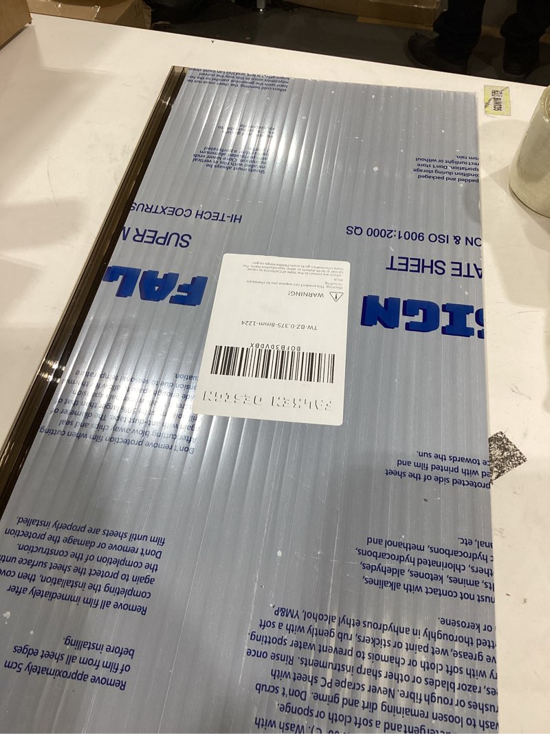 Condition photo showing Good Condition for Falken Design Bronze Twin Wall Polycarbonate Panel - 12" x 24" x 3/8" (8mm) - UV Resistant Lightweight, Shatterproof Roof Sheet for DIY, Greenhouses, Sheds & Outdoor Use