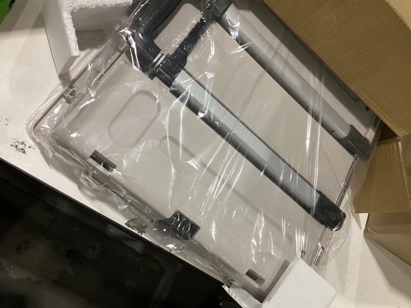 Condition photo showing New/Like New for Folding Utility Cart (Gray), 4 360° Swivel Wheels Collapsible Rolling Crate with Lid, Heavy-Duty for Office/Home/Luggage, Teacher - Minimalist Style Gray Large