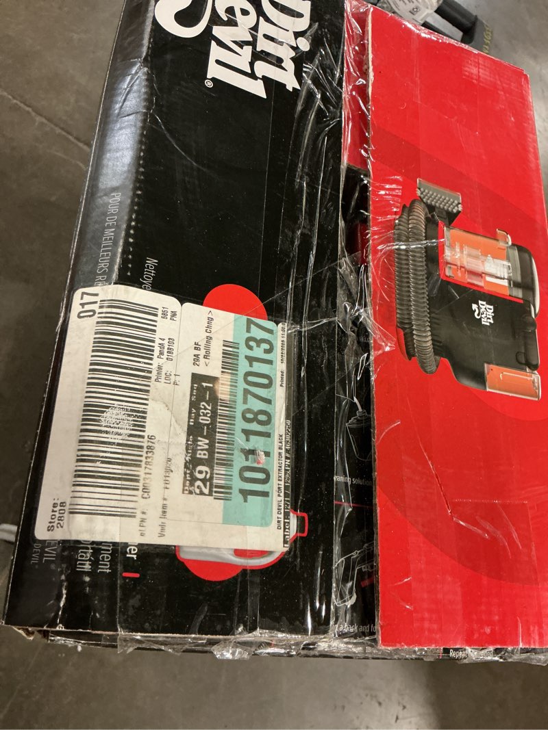 Condition photo showing As Is for portable corded spot carpet cleaner for carpet and upholstery with powerful suction, pet stain remover, carpet shampooer 