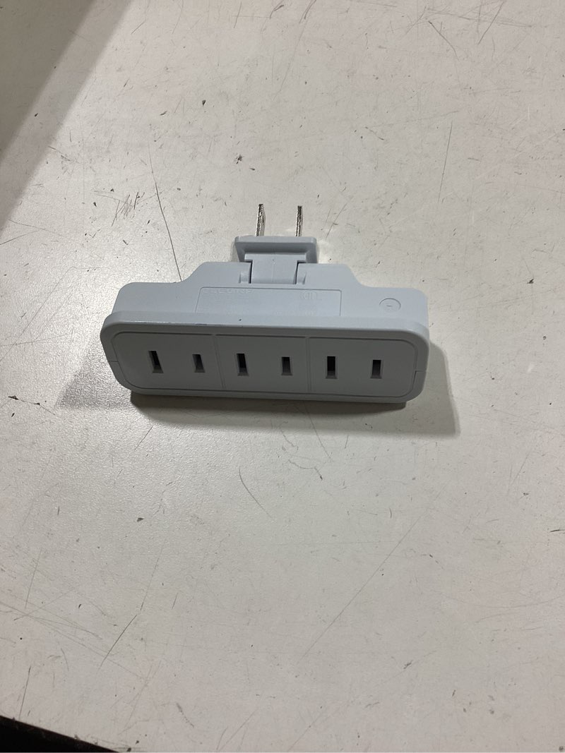 Condition photo showing Good Condition for project source adapter 15-amp 2-wire to 3-wire single to triple white basic swivel adapter