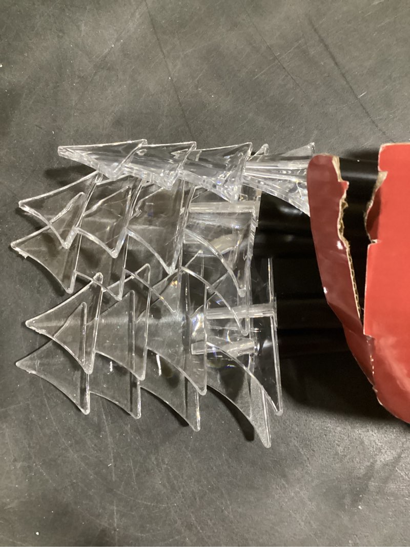 Condition photo showing Good Condition for Christmas Solar Pathway Lights, Solar Tree Lights with Stake Landscape Lights Outdoor Waterproof Christmas Decorative Lights for Garden Yard Lawn Patio Walkway, 5 Pack Tree-5Pack