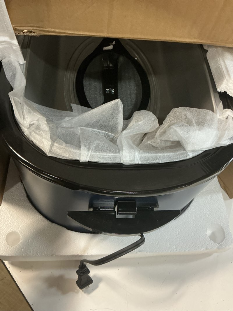 Condition photo showing Good Condition for sunvivi 28 quart electric roaster oven turkey roaster with lid electric roasters with removable pan large roaster,visible & self-basting lid, fast heating & thaw/warming setting,dark blue blue 28 quarts