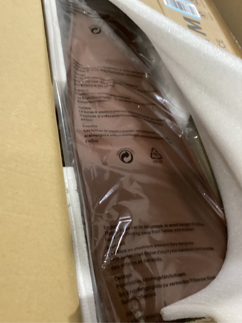 Condition photo showing Good Condition for outdoor ceiling fan with light: 52 inch 3 blade outdoor fans for patios - modern walnut ceiling fan with dimmable light remote control ultra quiet reversible dc motor timer walnut 52"- with light