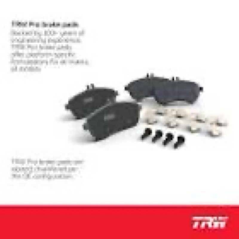 trw pro trm0898 disc brake pad set for dodge ram 1500 2002-2003, rear