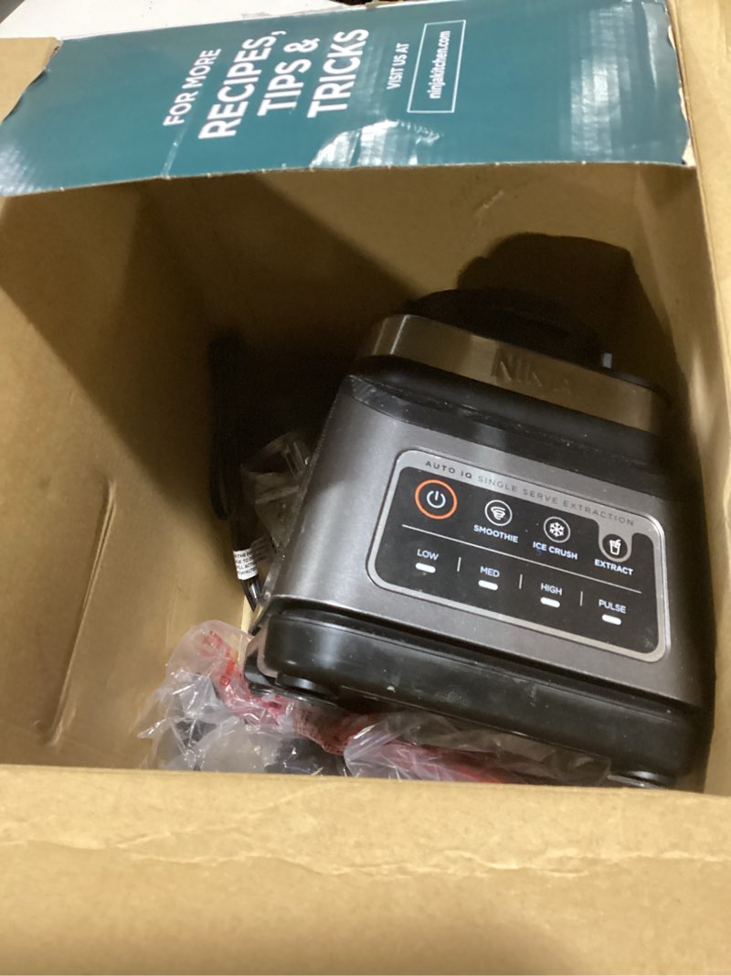 Condition photo showing Good Condition for ninja bn751 professional plus duo blender, 1400 peak watts, 3 auto-iq programs for smoothies, frozen drinks & nutrient extractions, 72-oz. total crushing pitcher & (2) 24 oz. to-go cups, black 72 oz. blender + 24 oz. cups