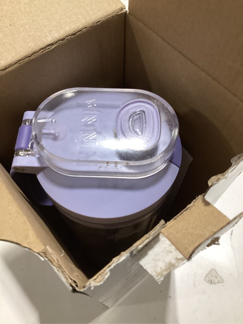 Condition photo showing As Is for Ninja Blast Max, Portable Blender + Twist & Go, Personal Smoothie, Blend, Ice Crush, 3 Programs, Cordless, 22 oz removable Vessel, Dishwasher Safe, Leakproof, Lavender, BC251LD