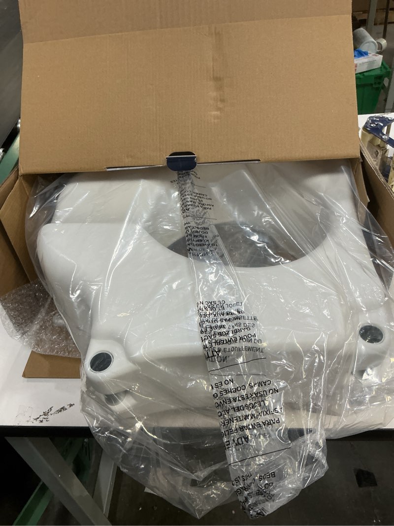 Condition photo showing Good Condition for drive medical 2-in-1 raised toilet seat with removable padded arms - elevated bathroom safety support - secure locking attachment - easy height assistance - durable plastic construction standard