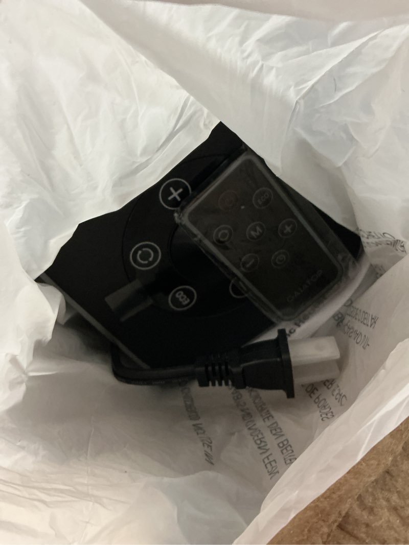 Condition photo showing New/Like New for gaiatop space heaters for indoor use, portable electric heater with thermostat, 1500w ptc ceramic room heater with remote, 5 modes, 60° oscillating, 12h timer fast heating bedroom office bathroom home silver