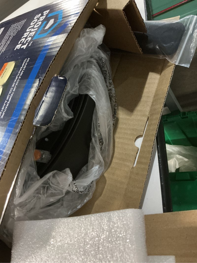 Condition photo showing Good Condition for project source 13-in black indoor 1 -light smart led multicolor flush mount light metal remote