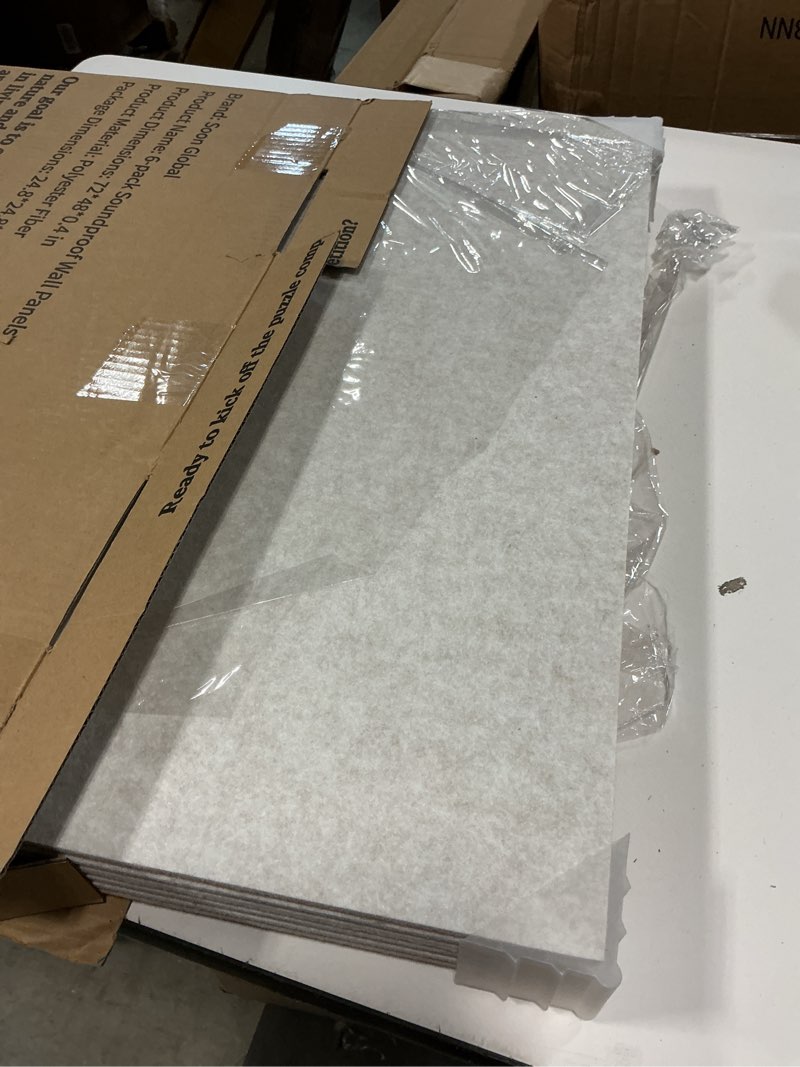 Condition photo showing Good Condition for Acoustical Wall Panels, 6-Piece 23.62 X 23.62 Inches Art Acoustic Panels, Decorative Acoustic Panels, Acoustic Wall Panels, Sound Absorbing Wall Art, Arcadian Vortex
