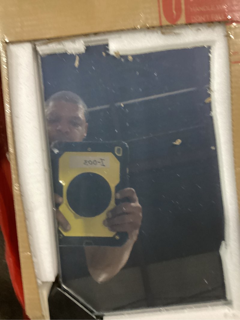 Condition photo showing As Is for LOAAO Home Gym Mirror, 63"x24"-2 PCS Gym Mirrors for Wall, Frameless, Tempered Glass, Large Workout Mirrors for Home Gym, Dance Studio, Yoga Room, Garage Gym 63"x24"-2pcs