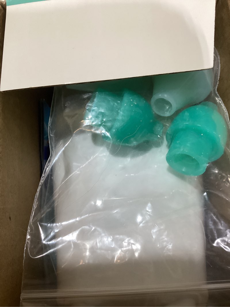 Condition photo showing Good Condition for nasal irrigation system, nasal care, sinus rinse machine, nasal rinse machine, nasal cleaner with auto waste collection function for sinus, runny nose, nasal congestion turquoise