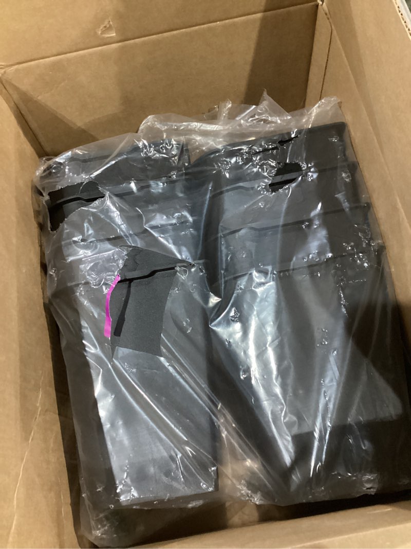 Condition photo showing New/Like New for Bed Risers 1 inch, 2 inch, 3 inch, 4 inch, 6 inch, 8 inch Heavy Duty, Oversized Furniture Riser for Couch Sofa Table Chair Leg Frame Dorm, Support up to 6000 Lbs (Black 8 Pack, 8 inch)- 9 Black 8 Pack 8 Inch