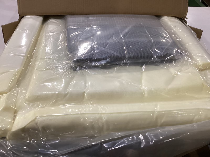 Condition photo showing New/Like New for secosautoparts driver side bottom cloth seat cover gray and seat cushion compatible with dodge ram 1500 2500 3500 slt 1994 1995 1996 1997