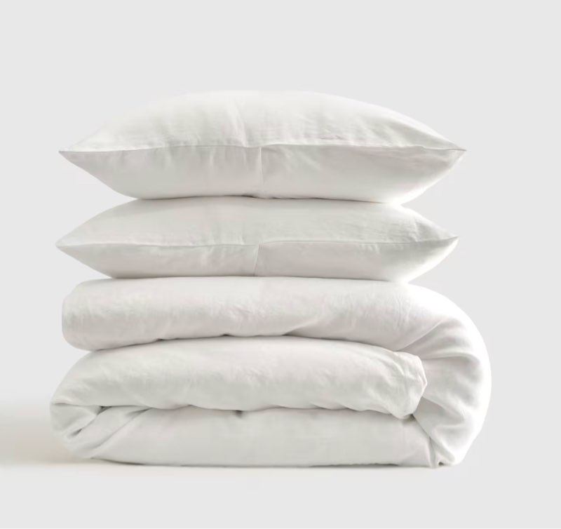 european linen duvet cover set (full / queen )